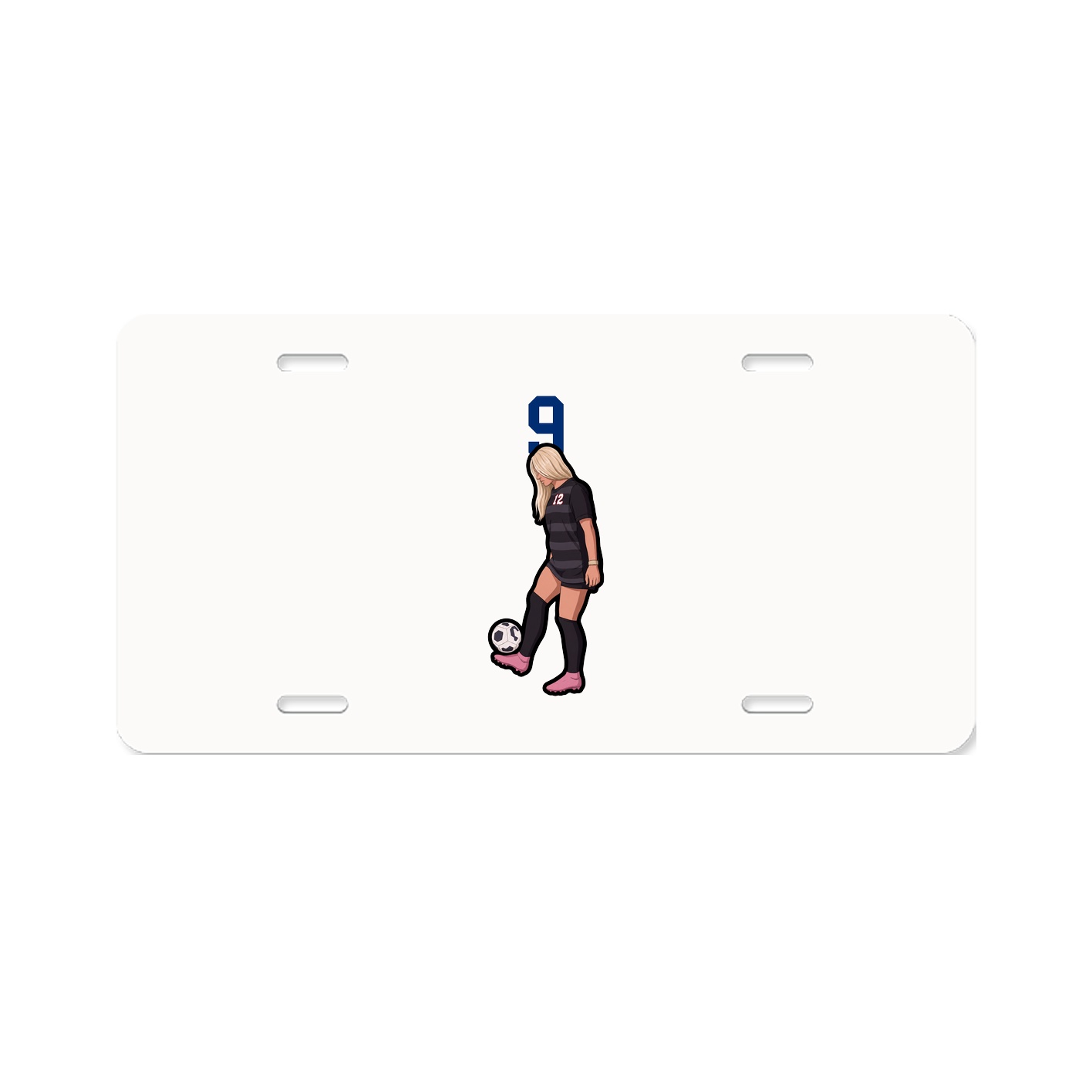 License Plate — Number Top in Classic