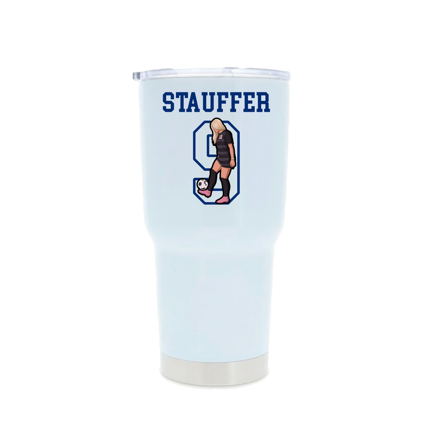 30oz Stainless Steel Tumbler — Shirsey in White
