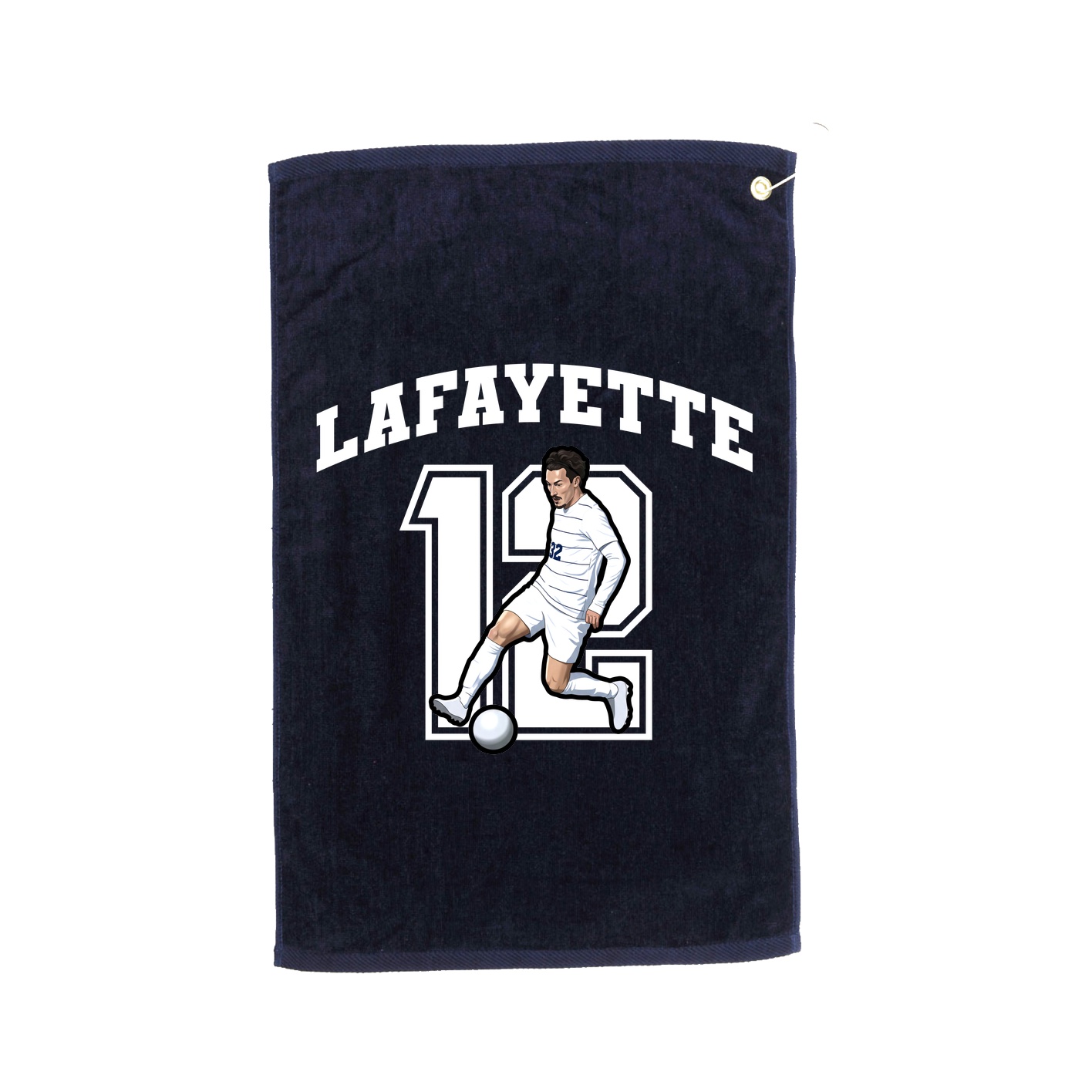 Golf Towel — Number in Navy