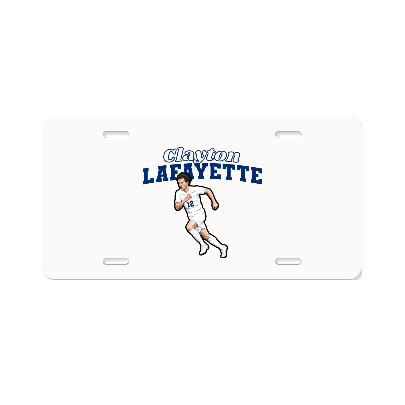 License Plate — Name Arch in Classic