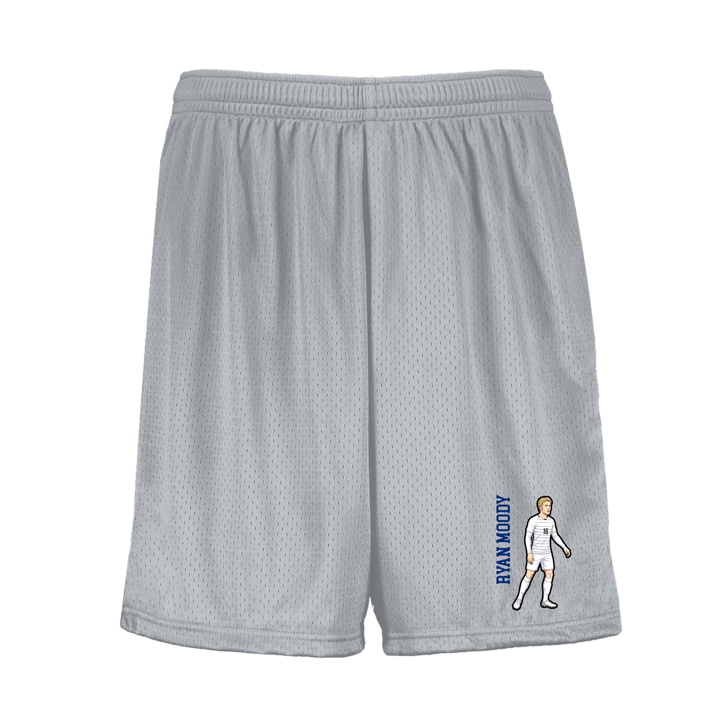 Shorts — Name Vertical in Silver