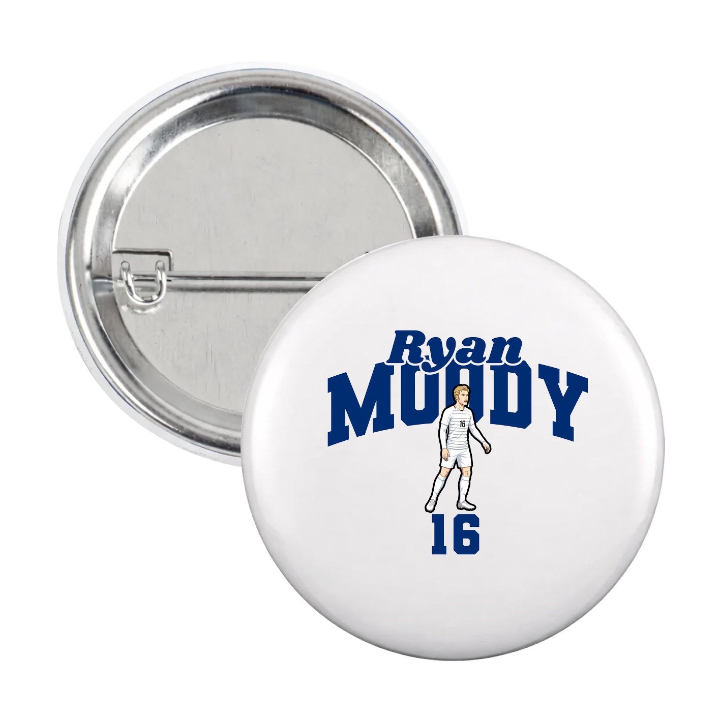 Game Day Button — Signature Arch in White