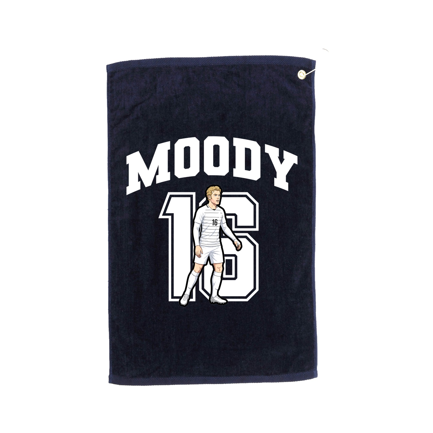 Golf Towel — Number in Navy
