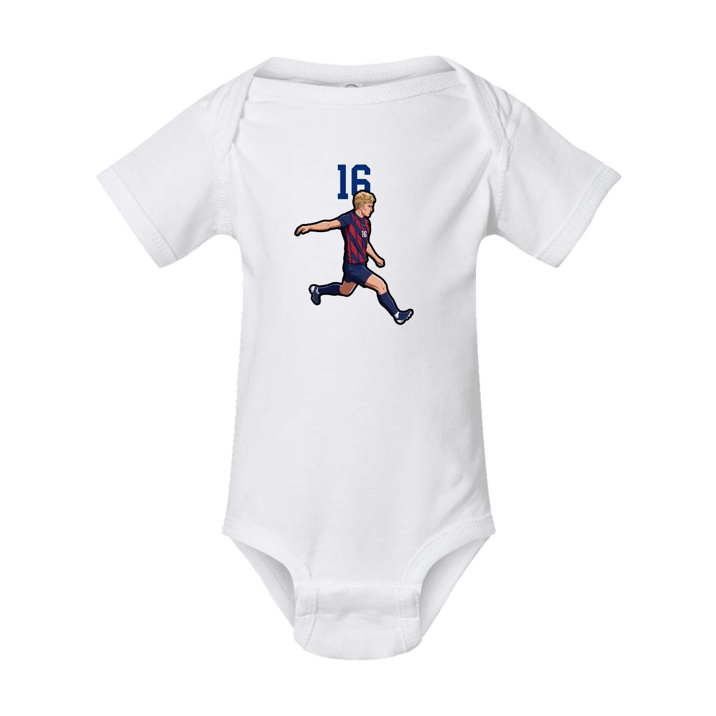 Baby Onesie — Number Top in White