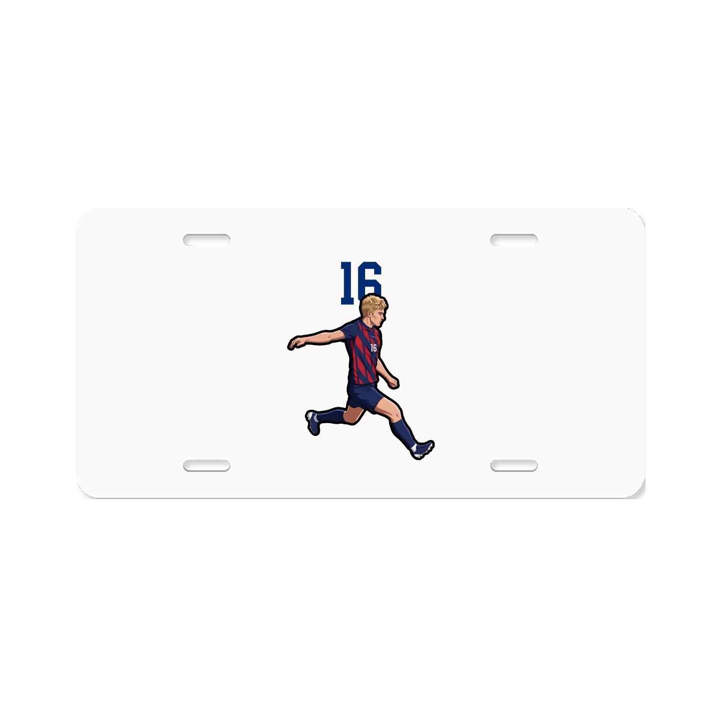 License Plate — Number Top in Classic