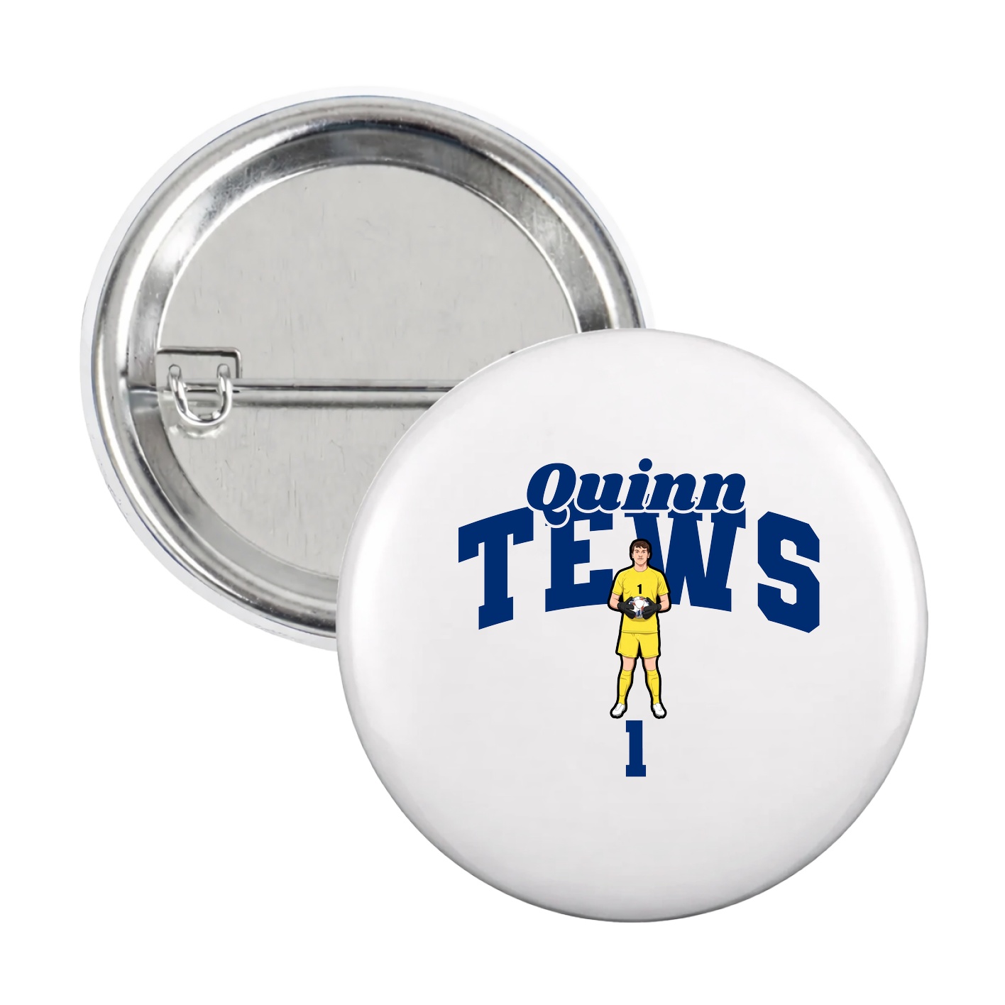 Game Day Button — Signature Arch in White