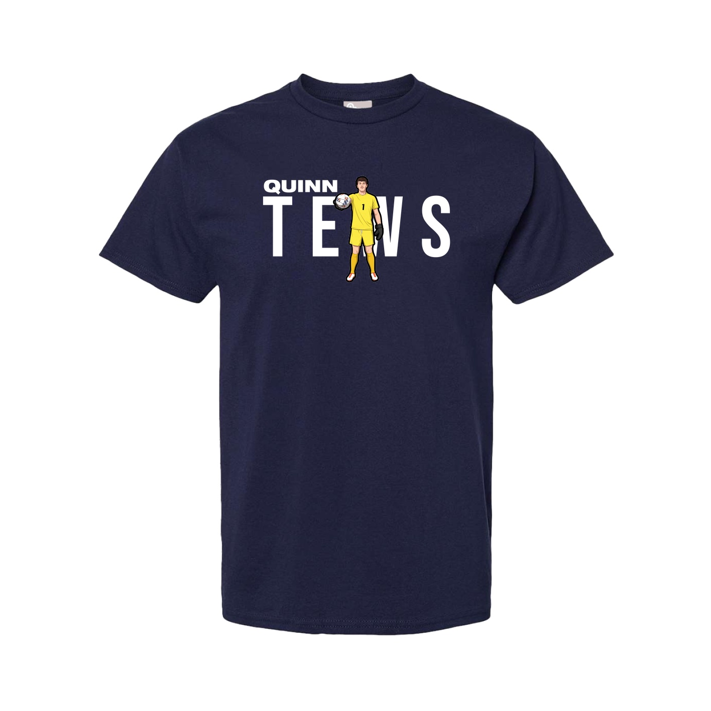 Youth Tee — Player Name in Navy