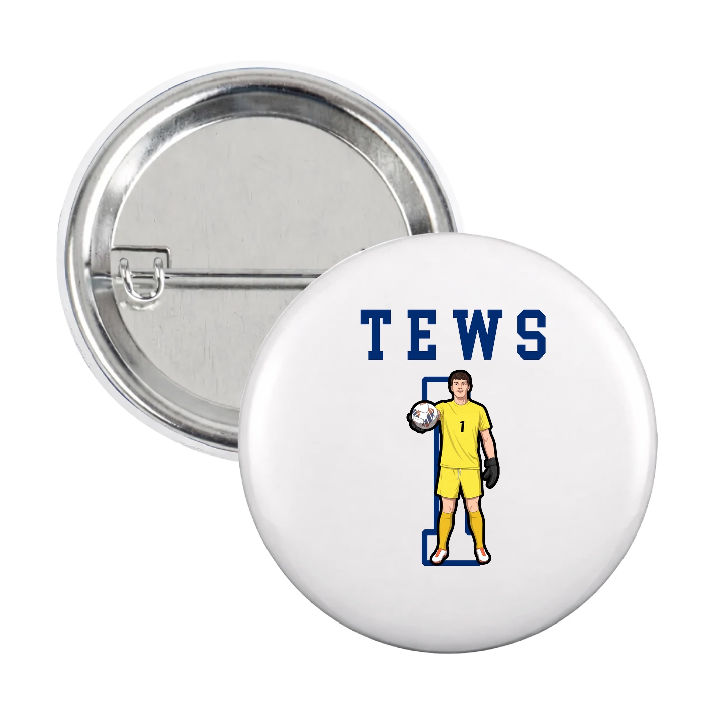 Game Day Button — Shirsey in White