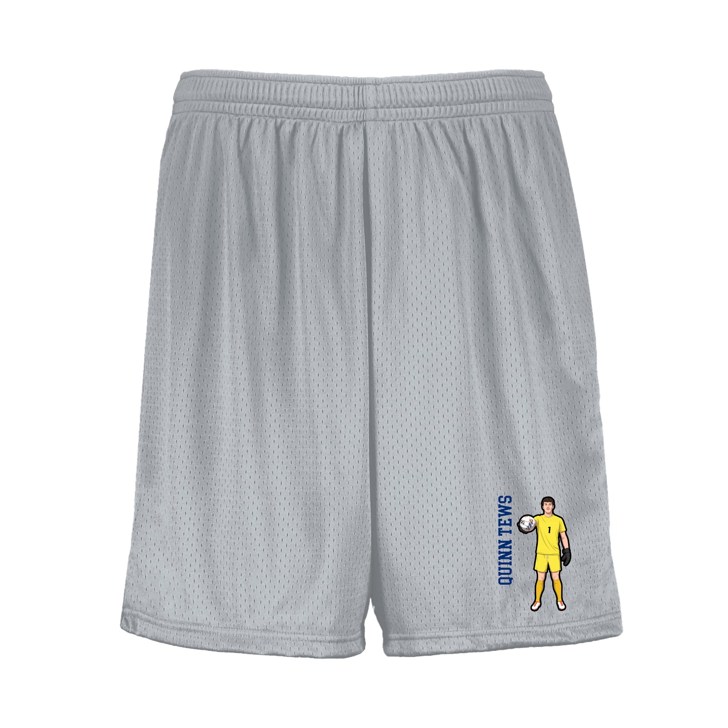 Shorts — Name Vertical in Silver