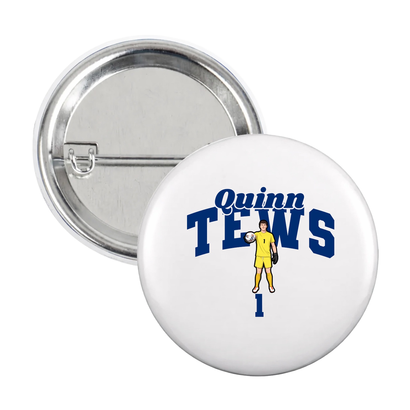 Game Day Button — Signature Arch in White