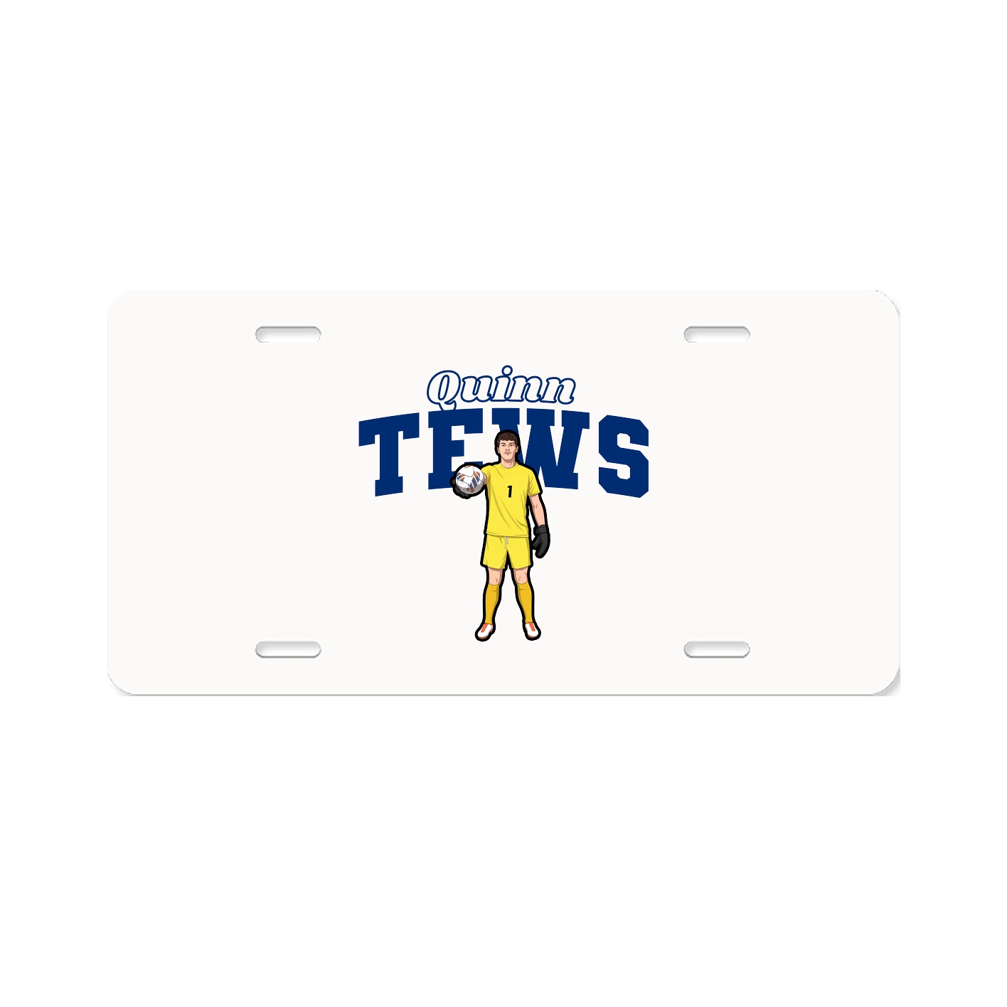 License Plate — Name Arch in Classic