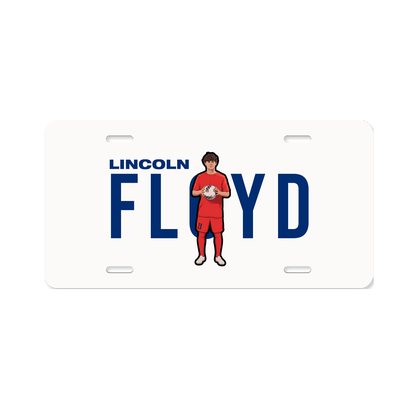 License Plate — Player Name in Classic