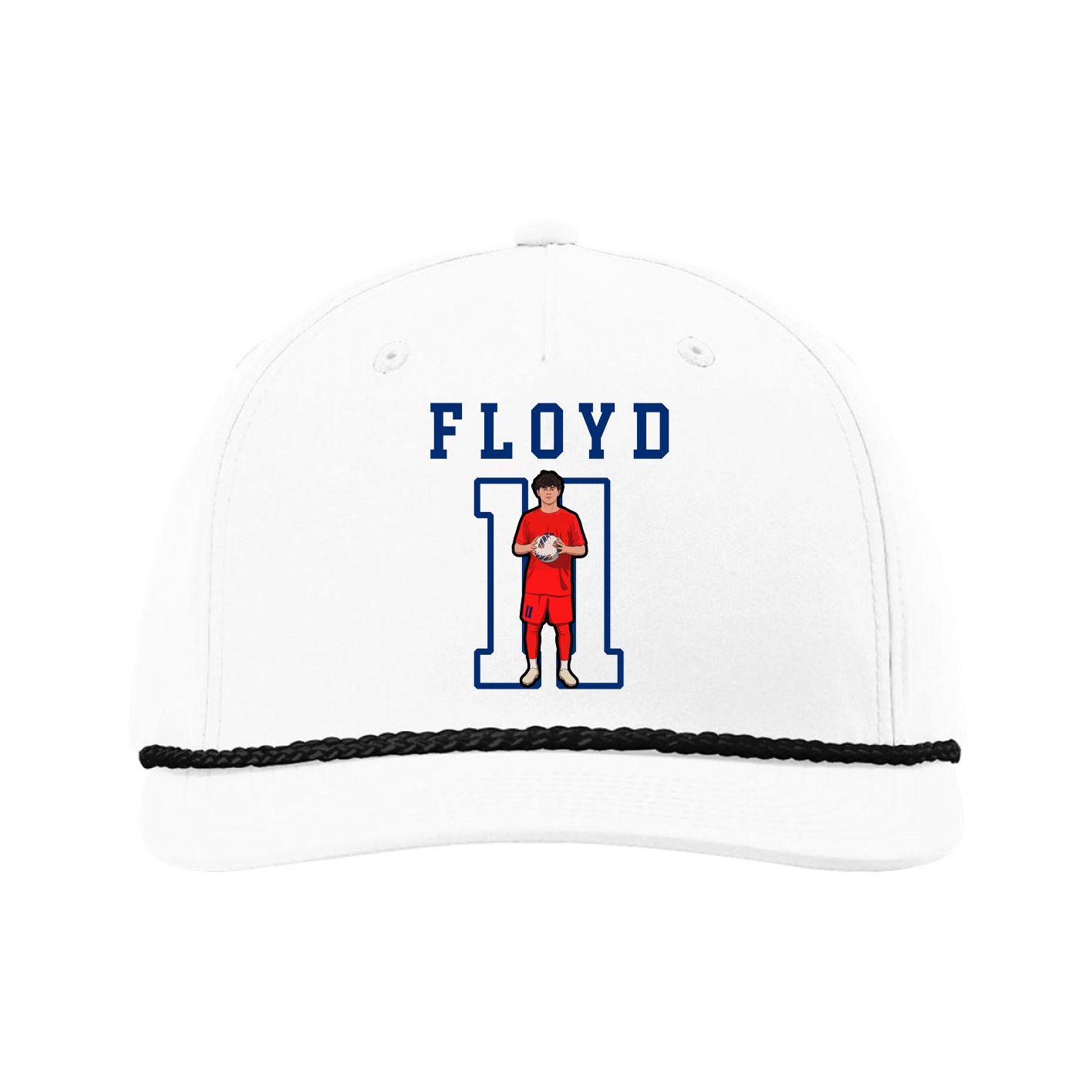 Five-Panel Classic Rope Cap — Shirsey in White