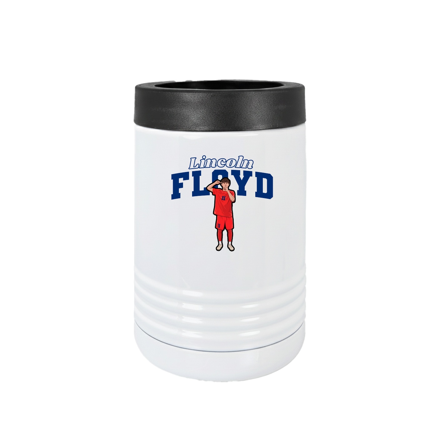 Beverage Holder — Name Arch in White