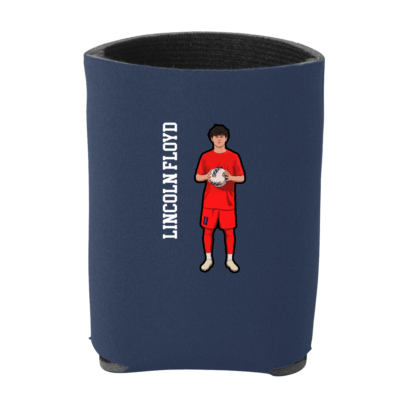 Can Holder — Name Vertical in Navy