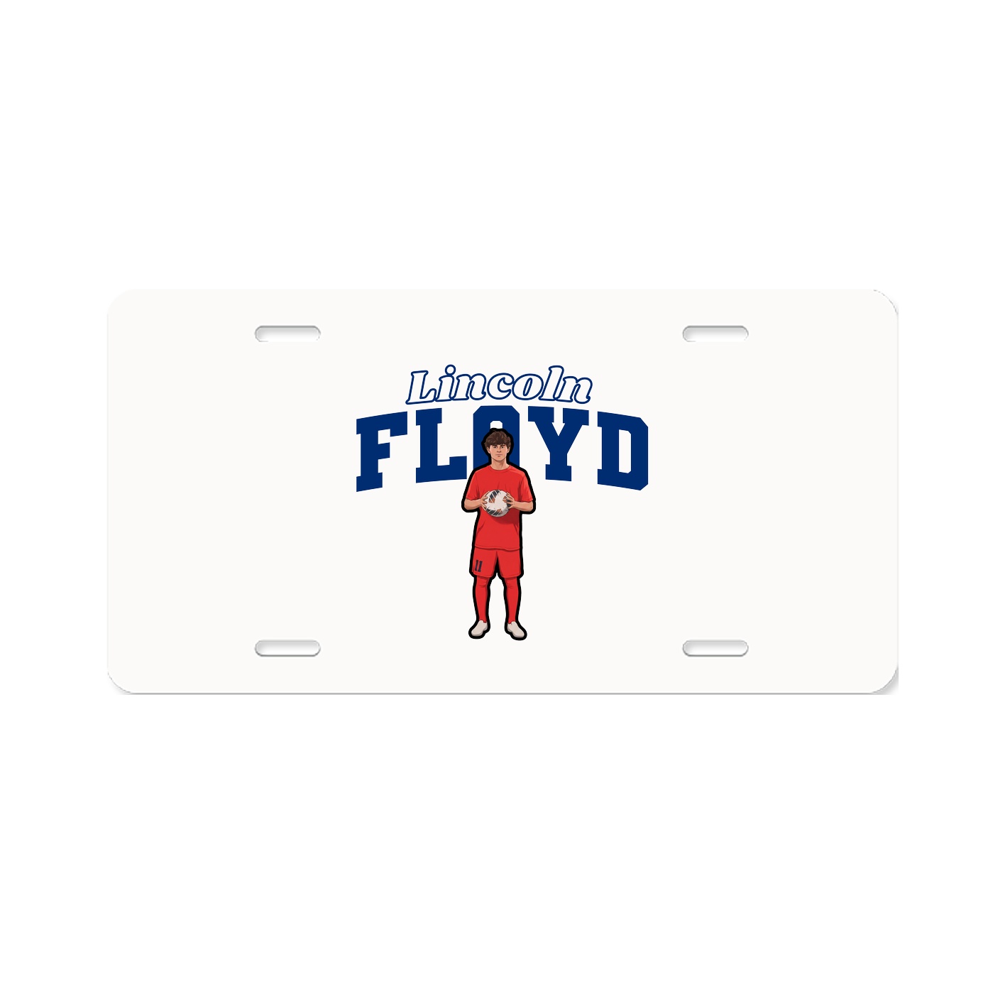 License Plate — Name Arch in Classic
