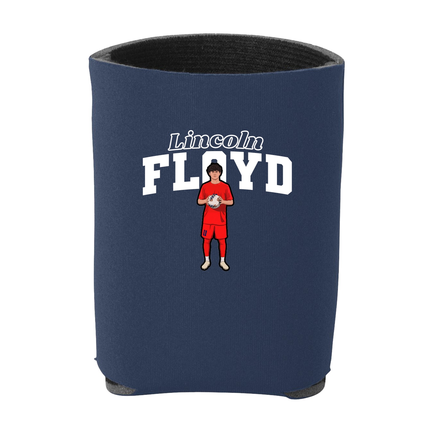 Can Holder — Name Arch in Navy