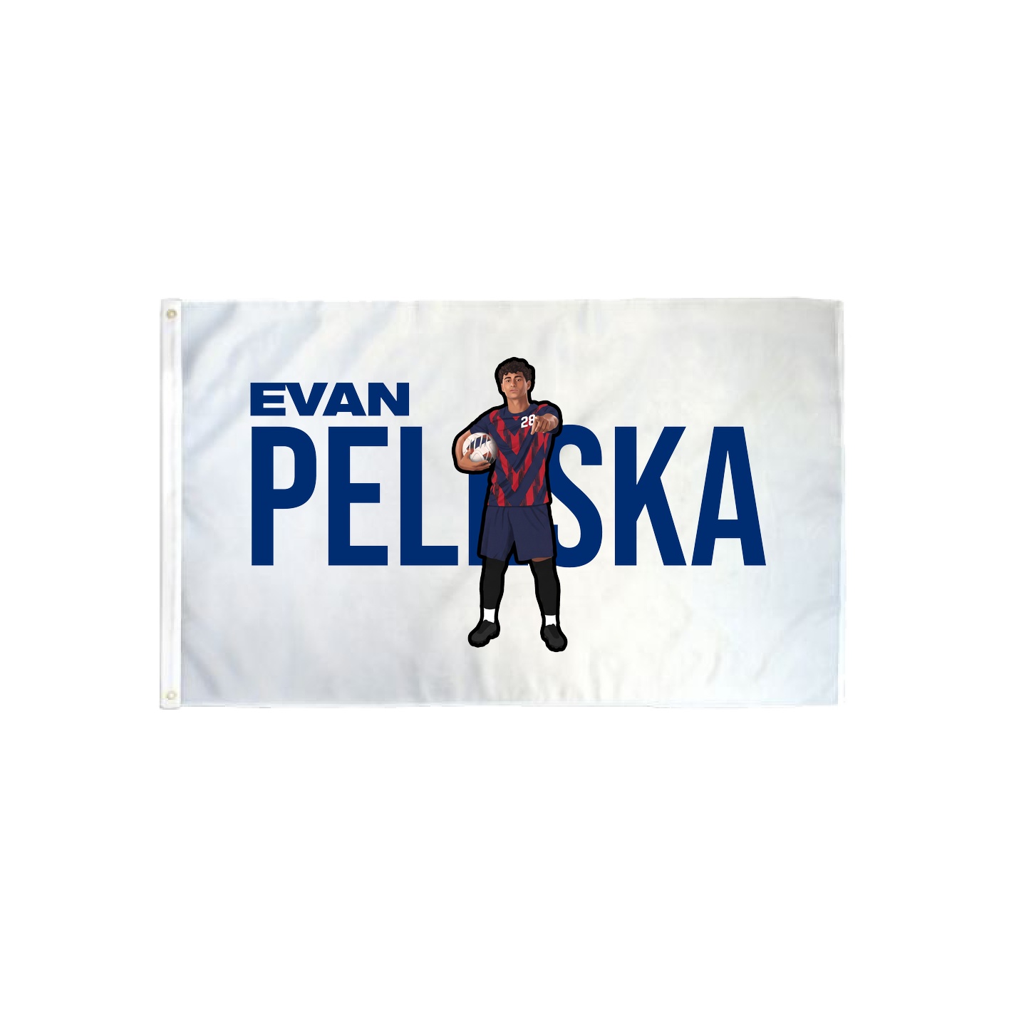 3x5 Flag — Player Name in Classic