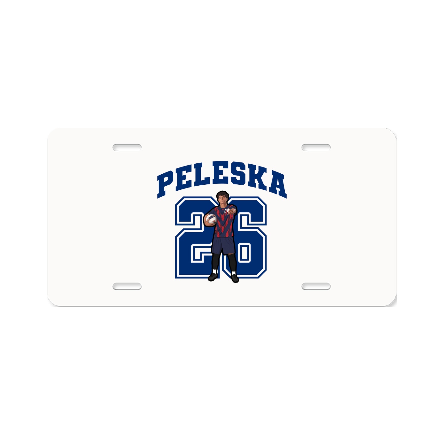 License Plate — Number in Classic