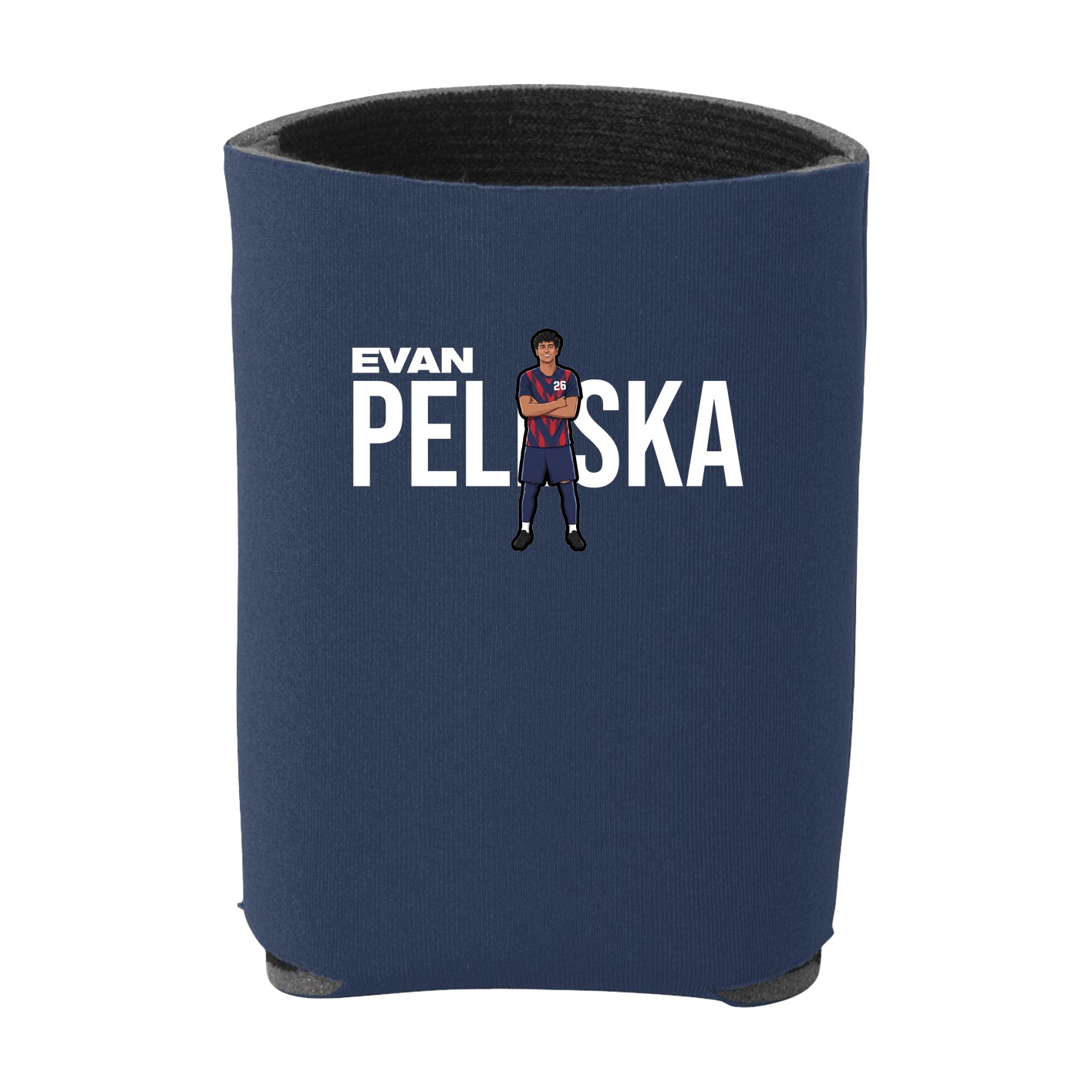 Can Holder — Player Name in Navy