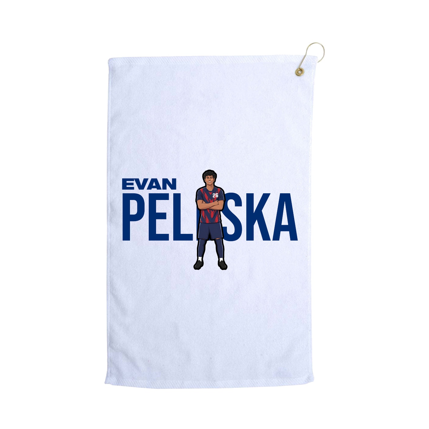 Golf Towel — Player Name in White