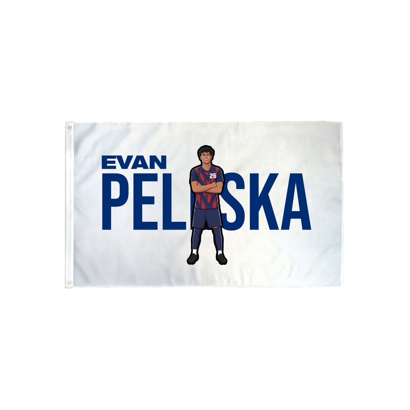 3x5 Flag — Player Name in Classic