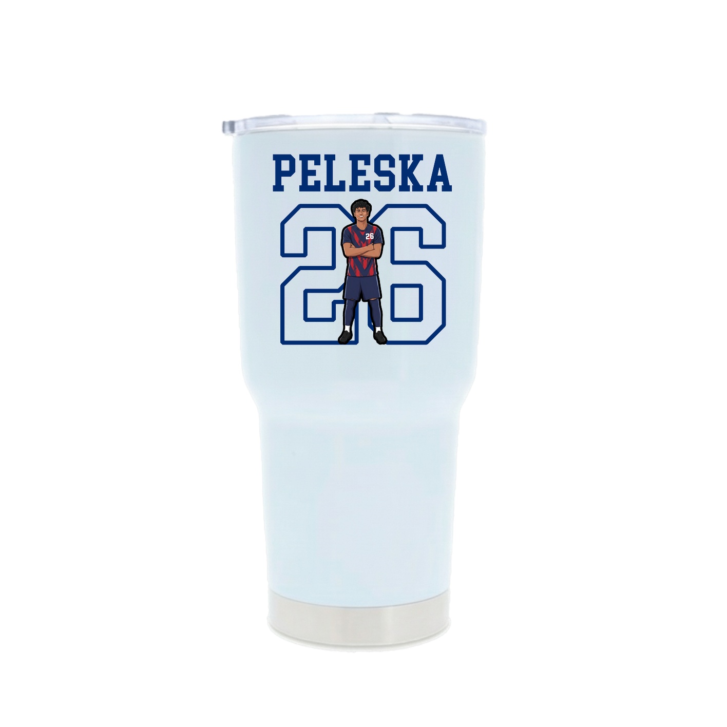30oz Stainless Steel Tumbler — Shirsey in White