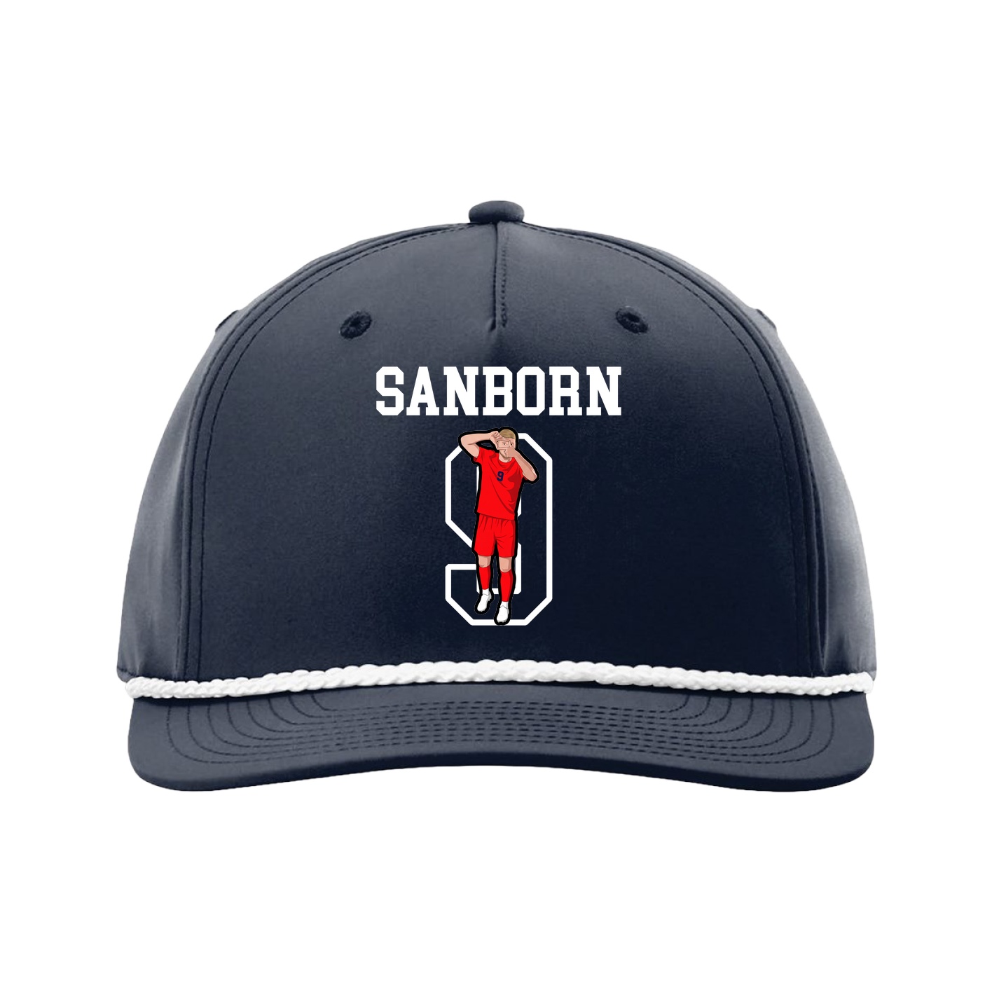 Five-Panel Classic Rope Cap — Shirsey in Navy