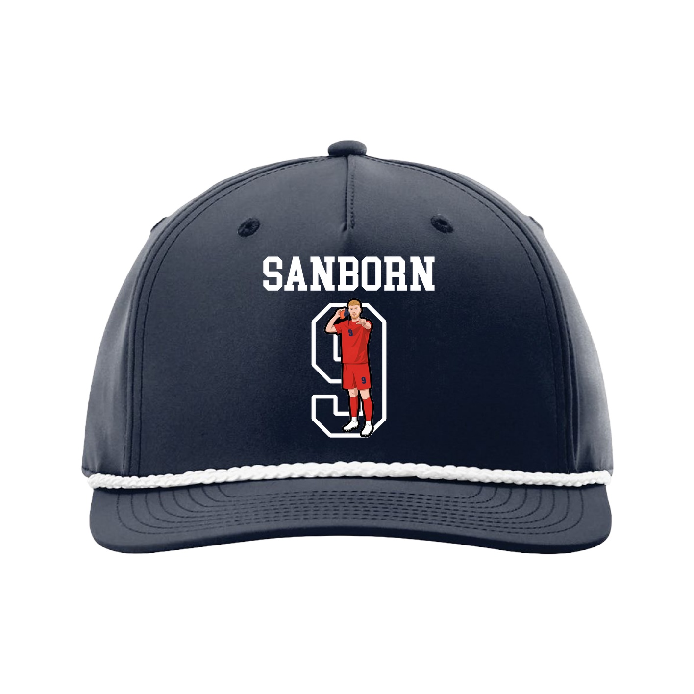 Five-Panel Classic Rope Cap — Shirsey in Navy