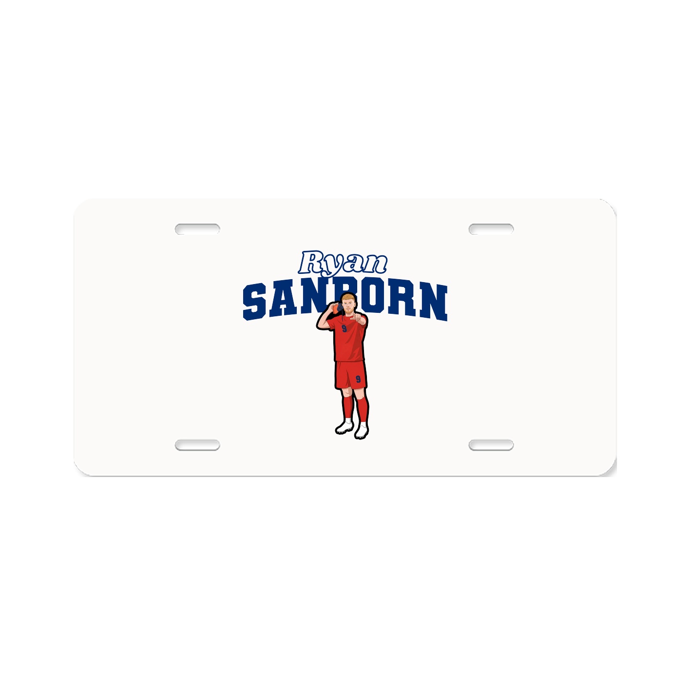 License Plate — Name Arch in Classic