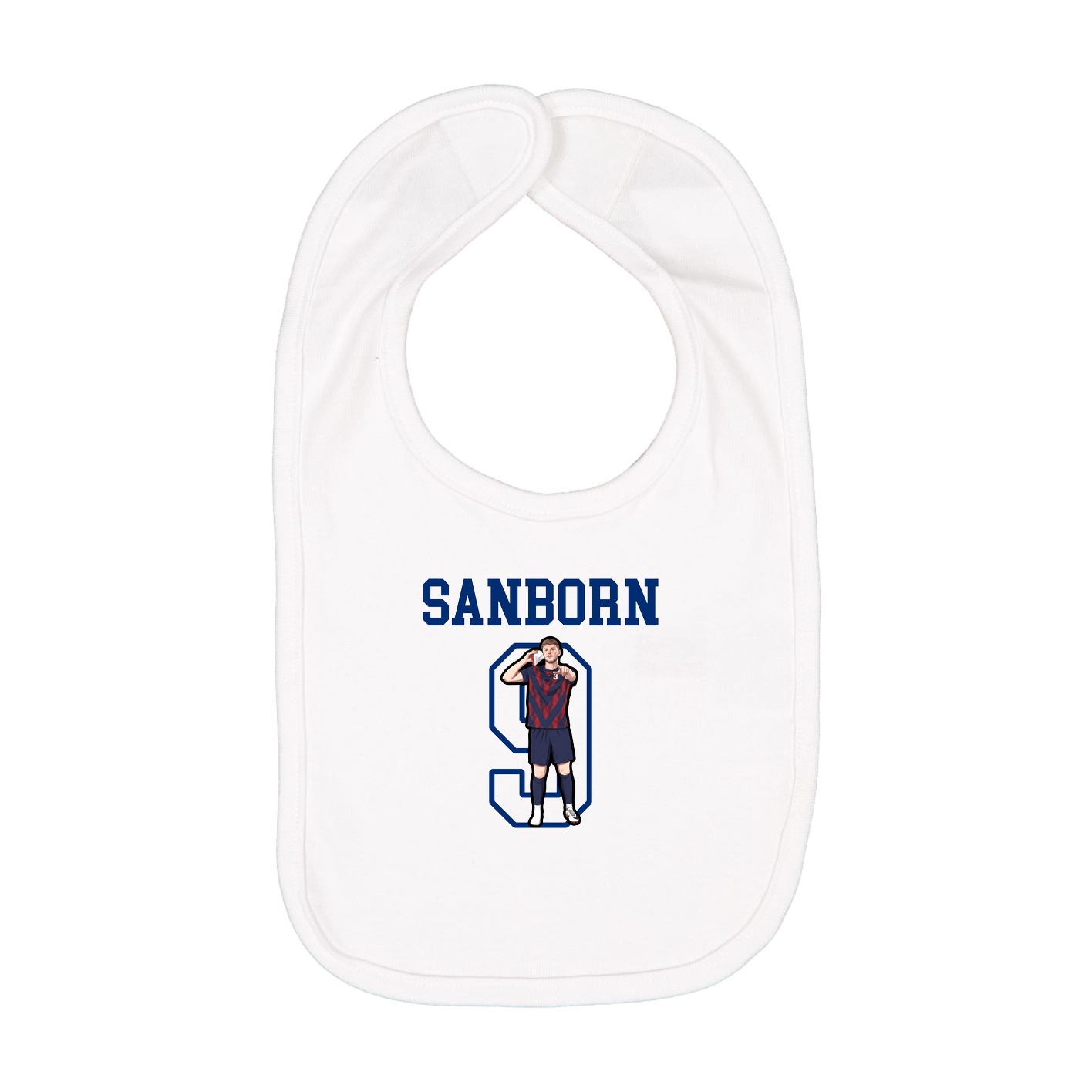Infant Bib — Shirsey in White