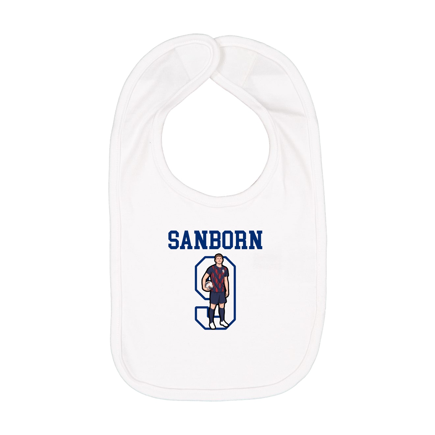 Infant Bib — Shirsey in White