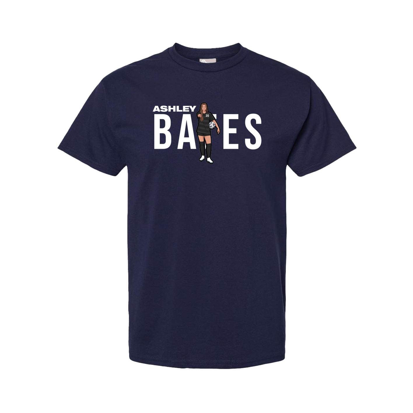 Tee — Player Name in Navy