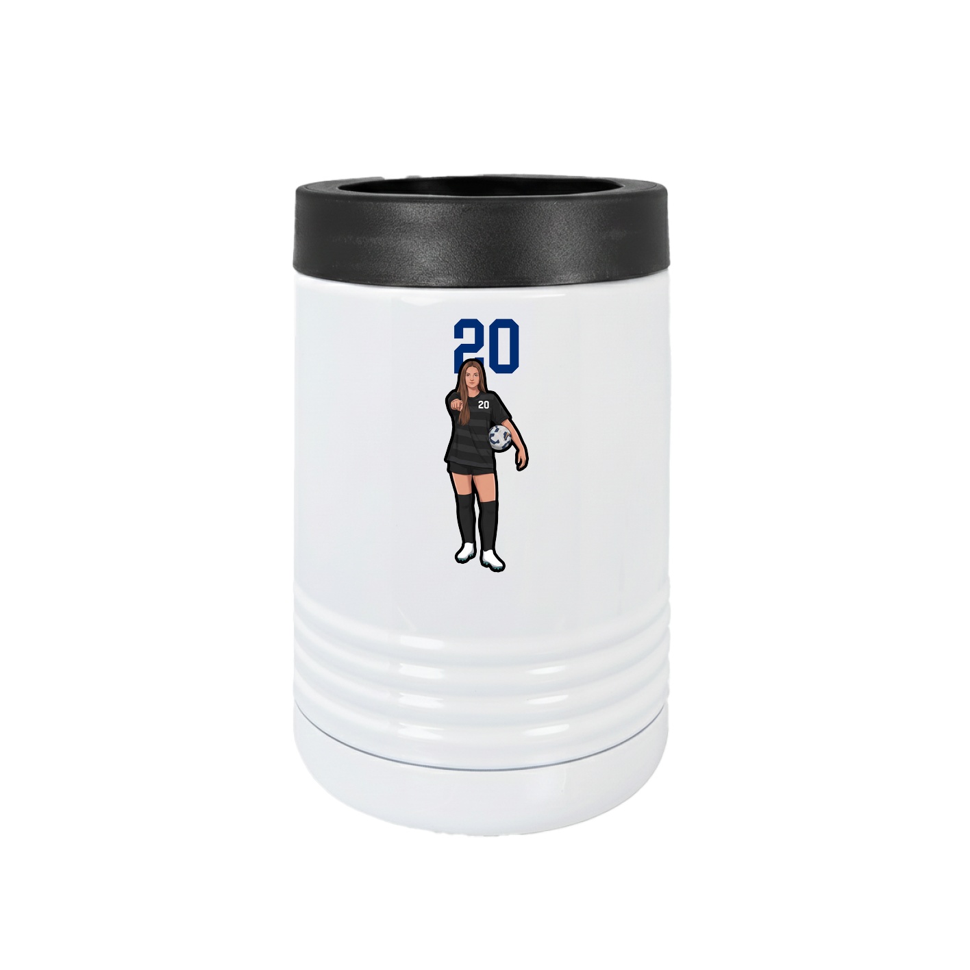 Beverage Holder — Number Top in White