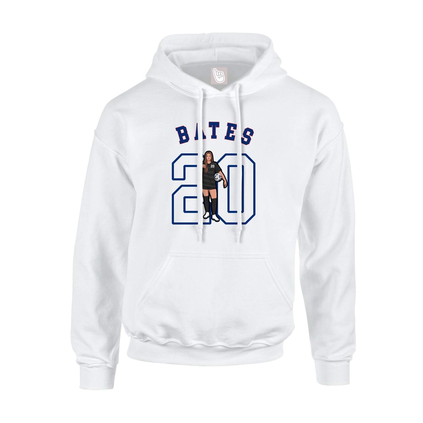 Youth Hoodie — Shirsey Arch in White