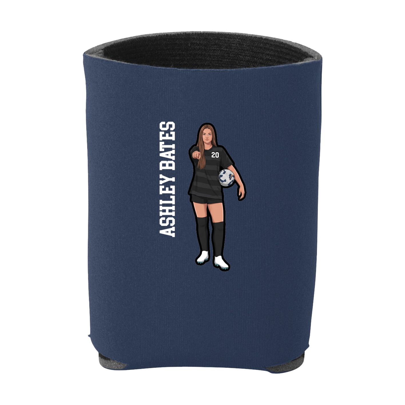 Can Holder — Name Vertical in Navy