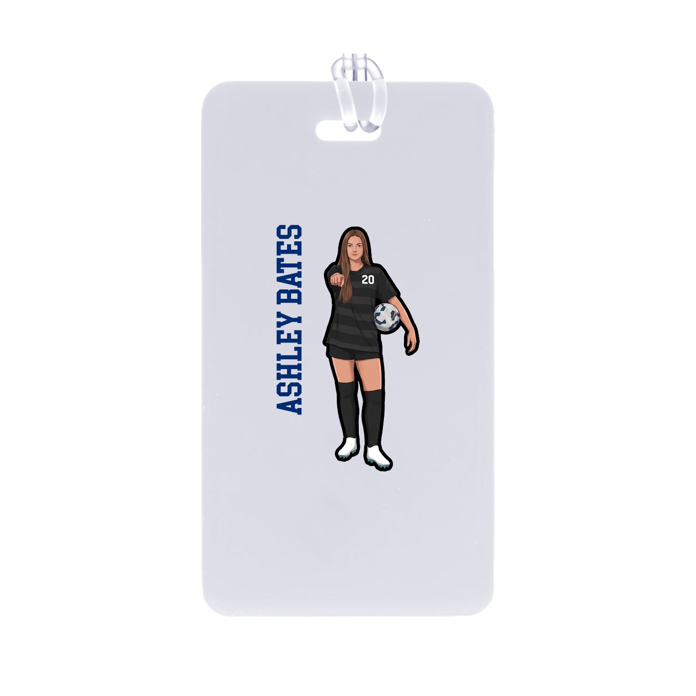 Bag Tag — Name Vertical in Classic