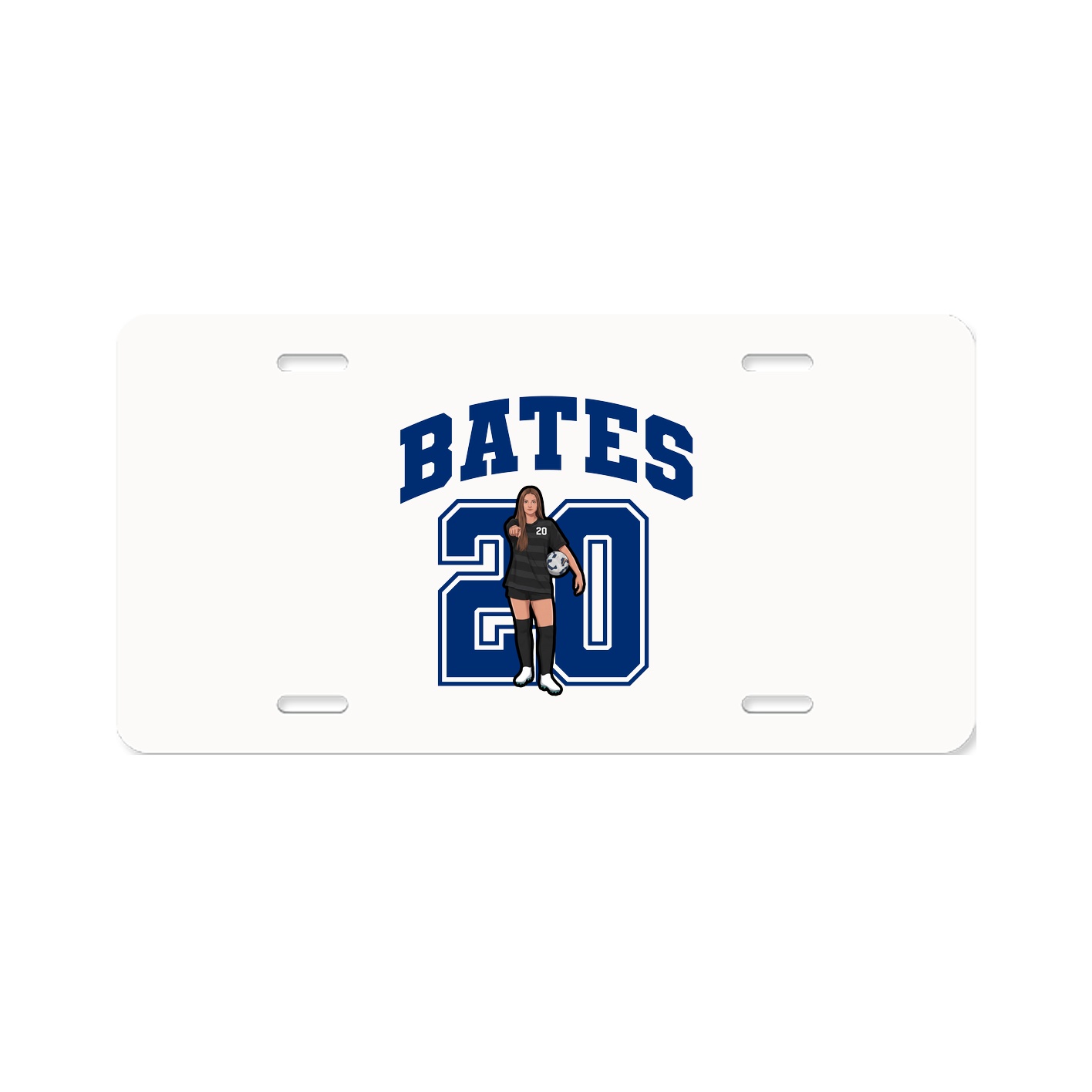 License Plate — Number in Classic