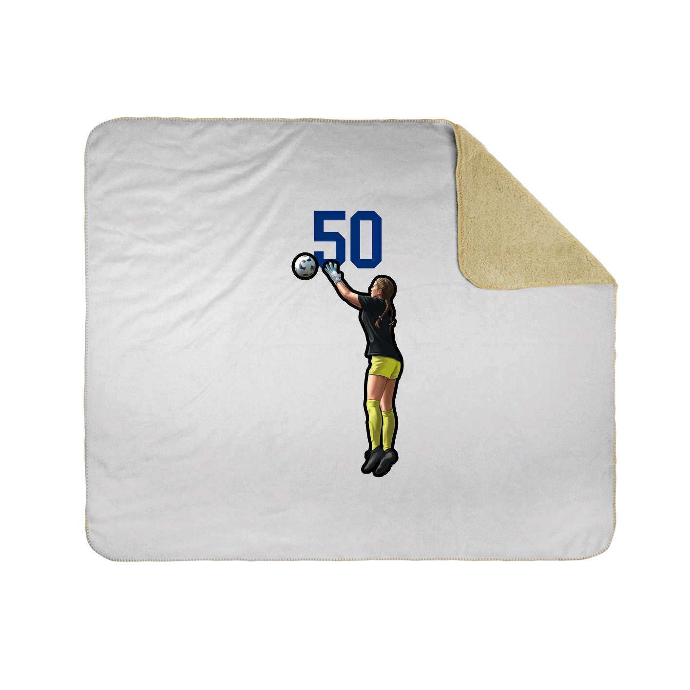 50x60 Sherpa Lined Throw Blanket