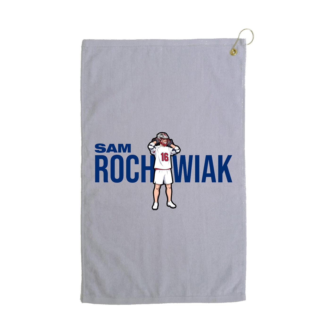 Golf Towel — Player Name in Grey