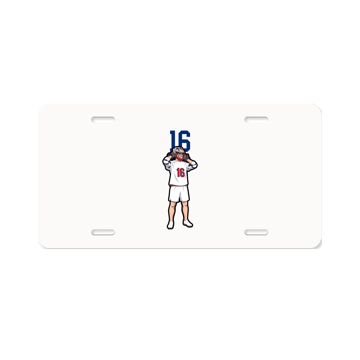 License Plate — Number Top in Classic