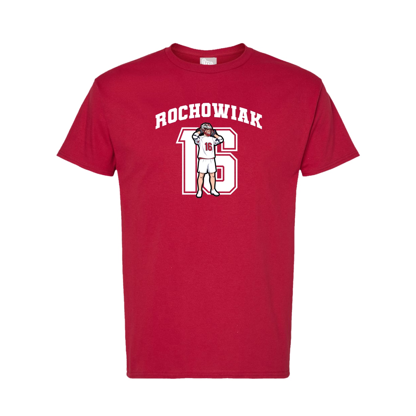 Tee — Number in Crimson