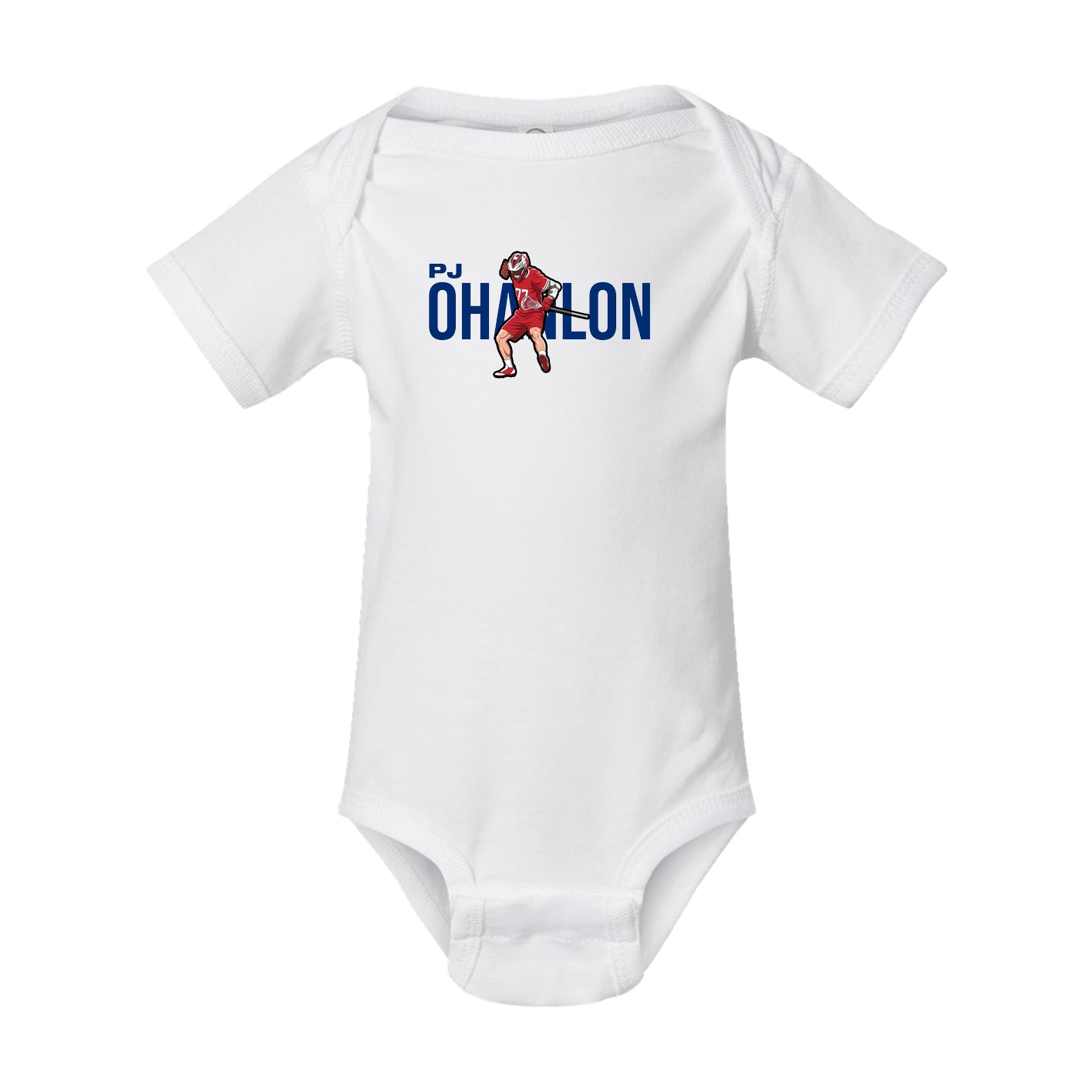 Baby Onesie — Player Name in White