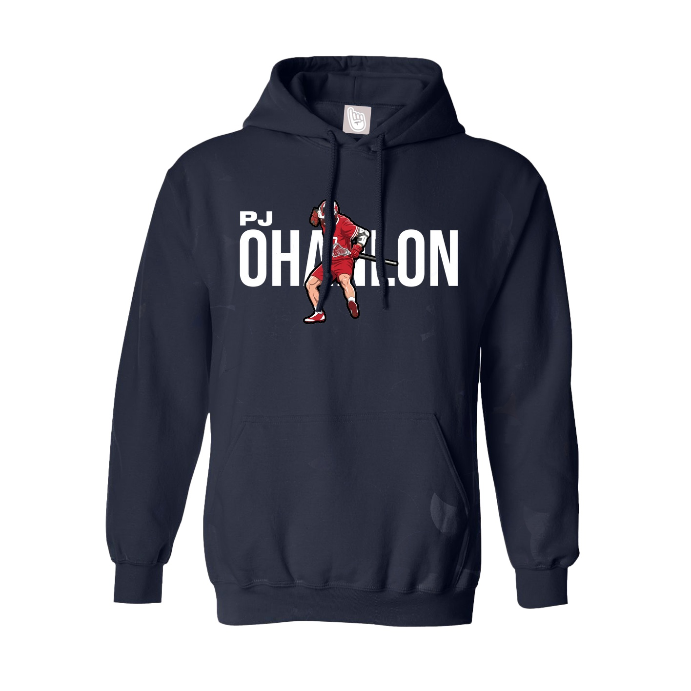 Hoodie — Player Name in Navy