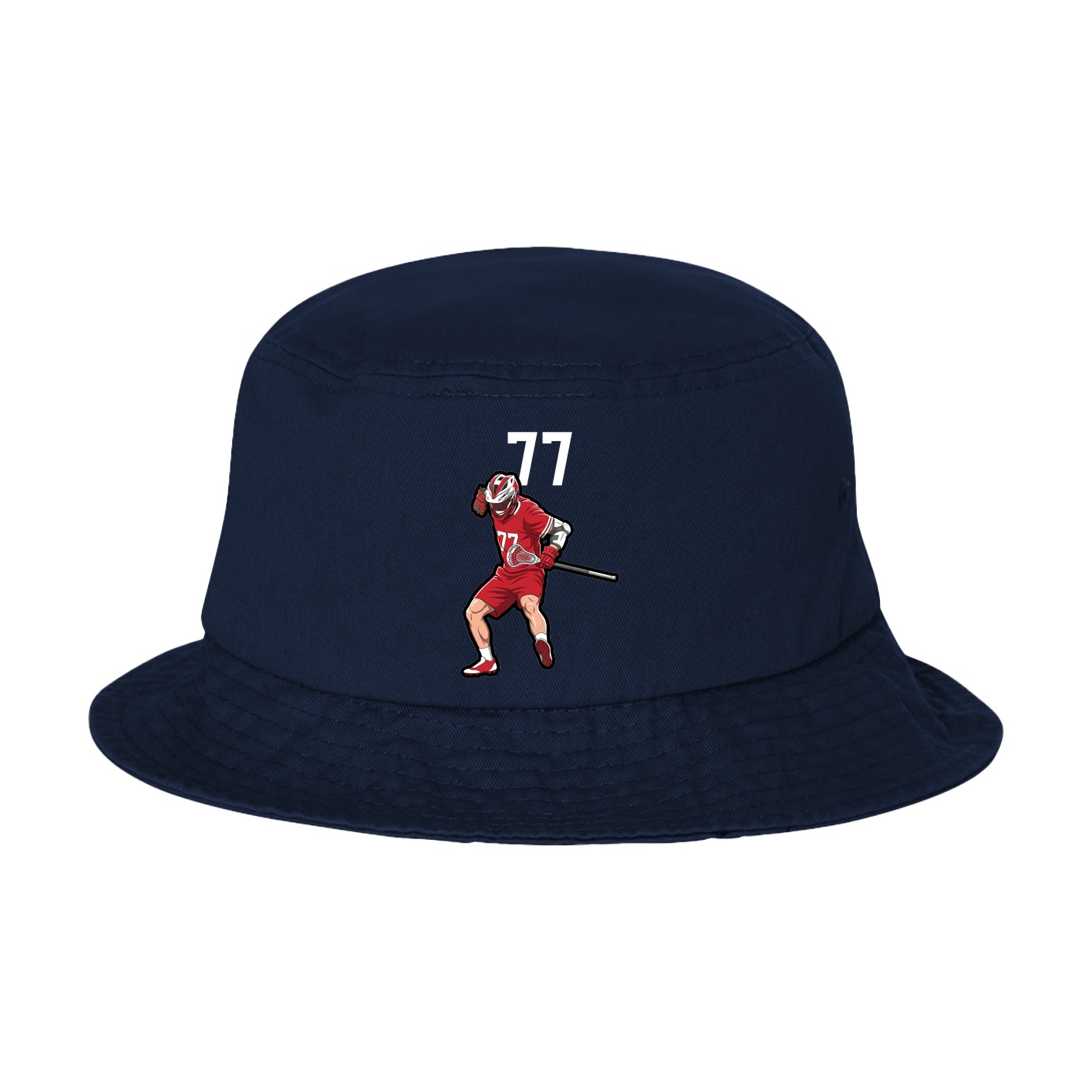 Bucket Cap — Number Top in Navy