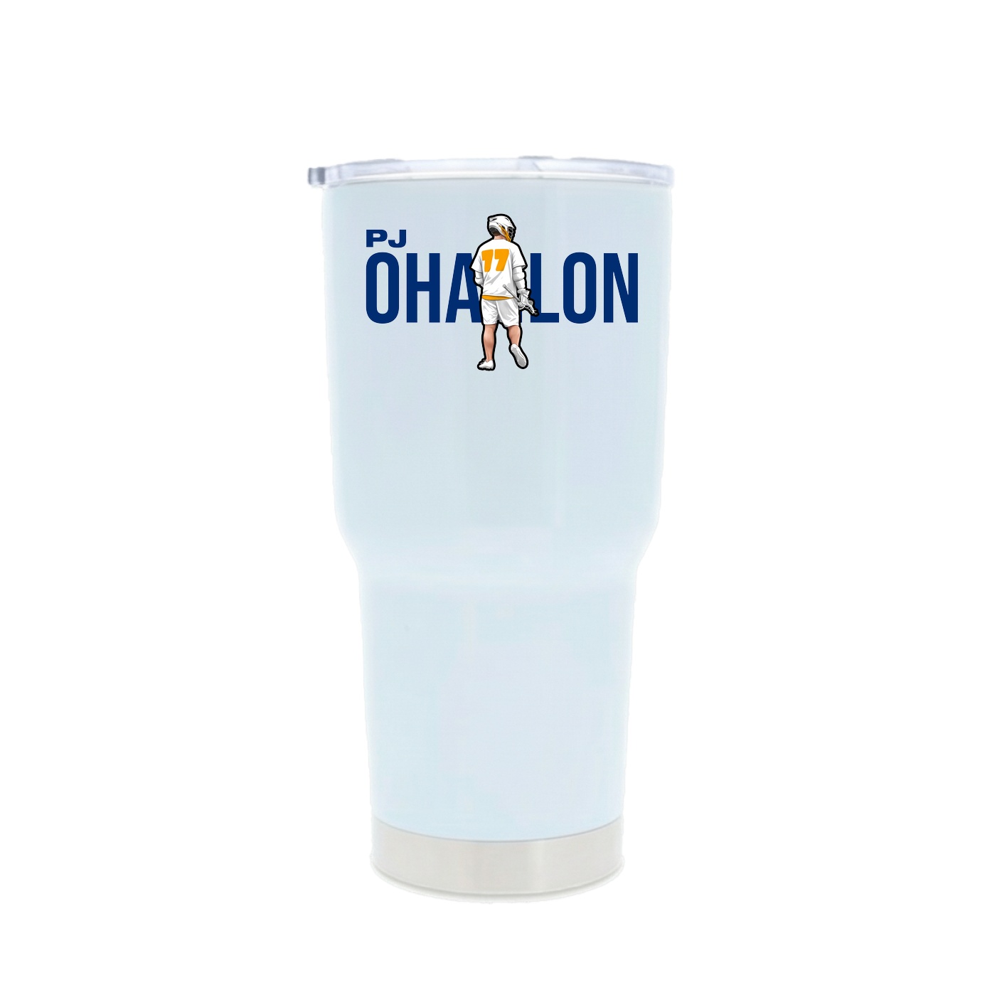 30oz Stainless Steel Tumbler — Player Name in White