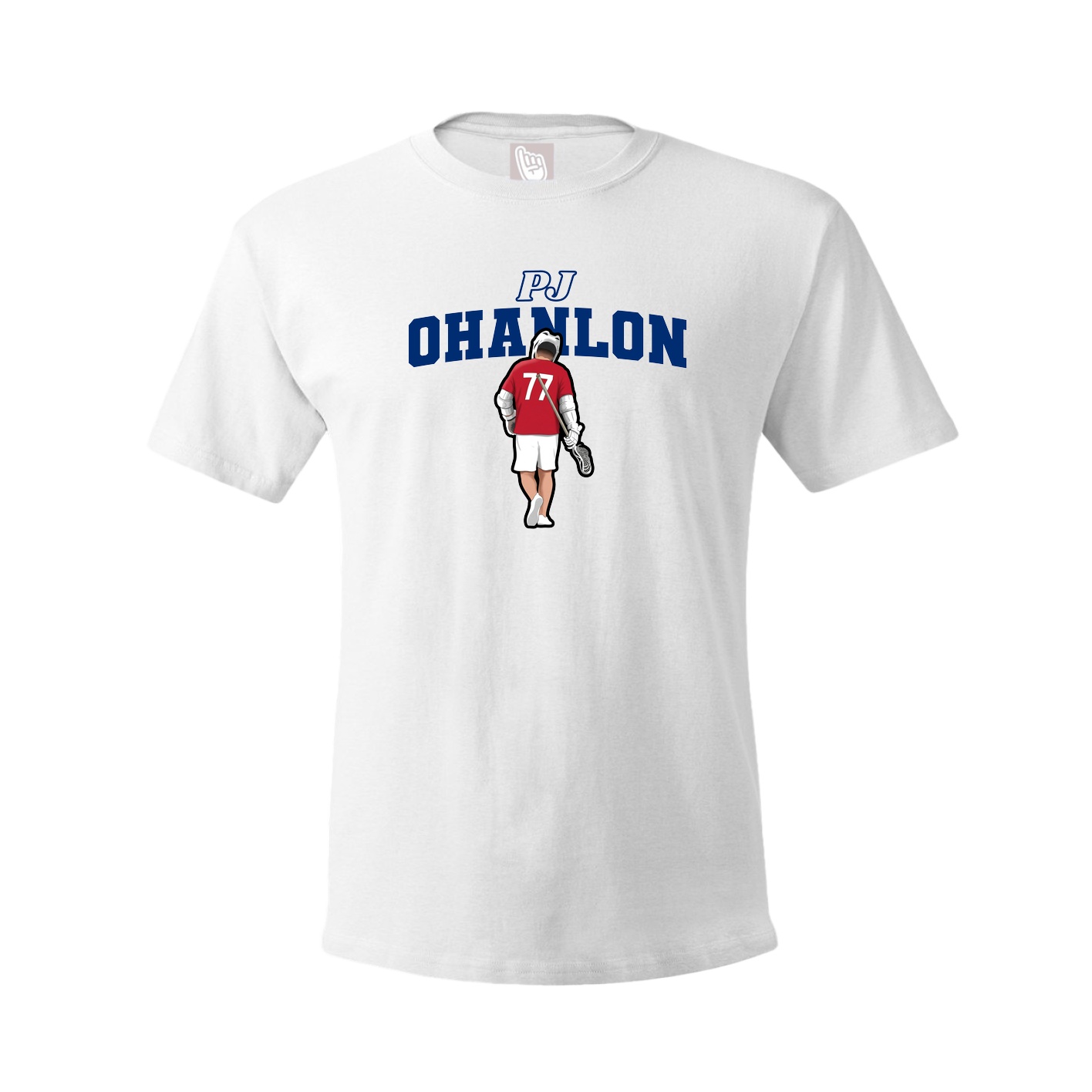 Youth Tee — Name Arch in White