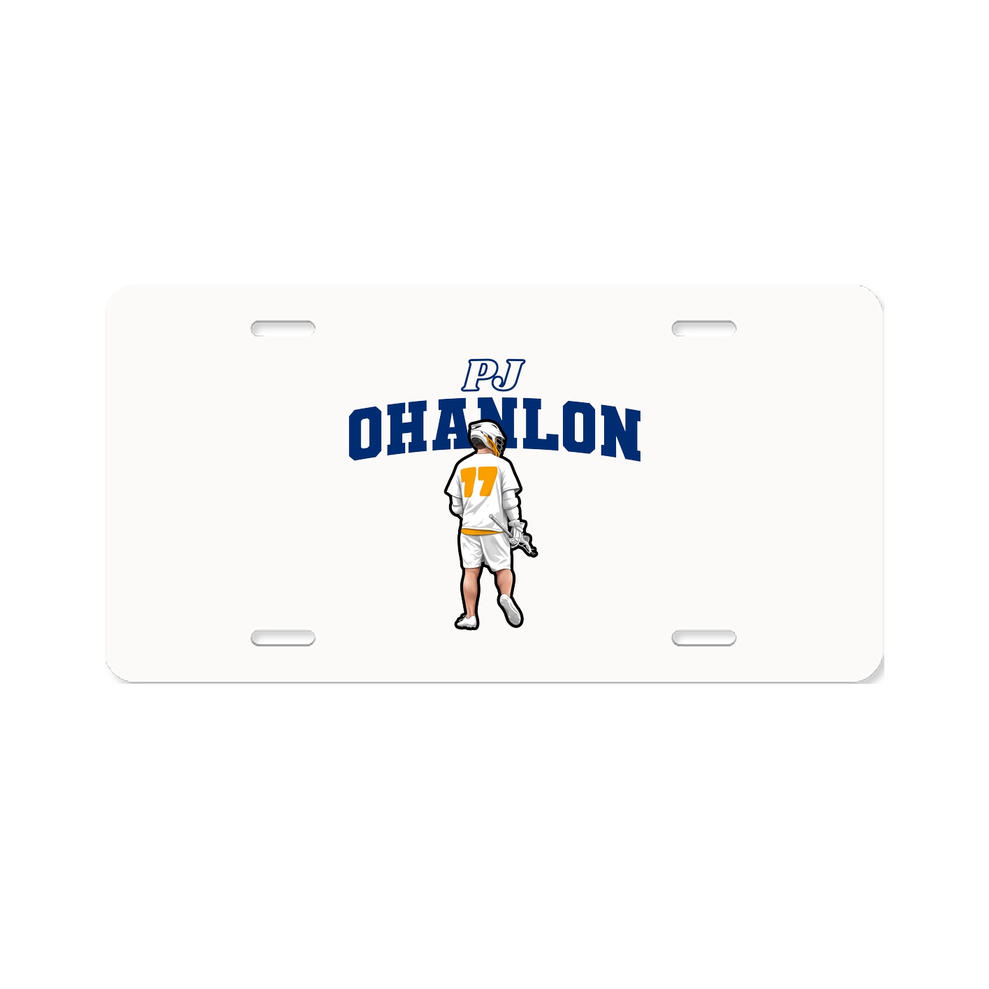 License Plate — Name Arch in Classic