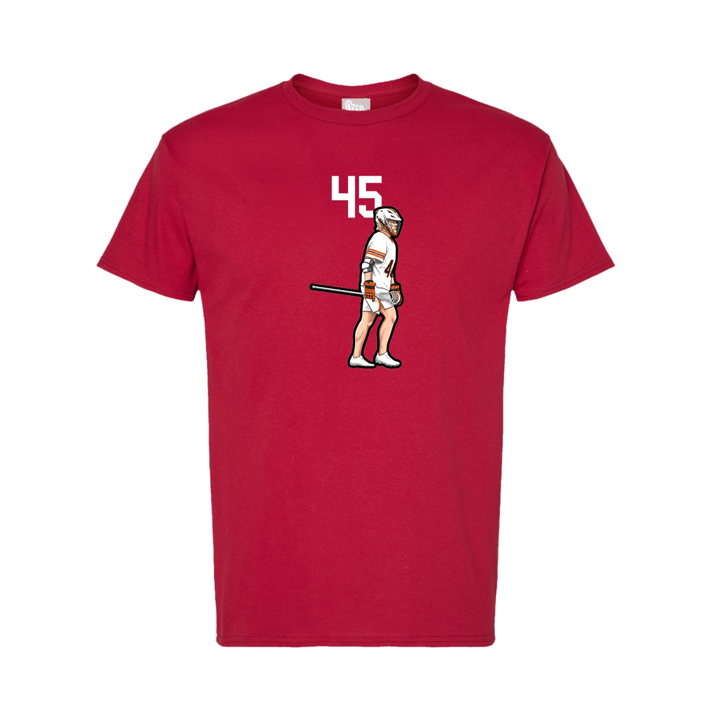Tee — Number Top in Crimson