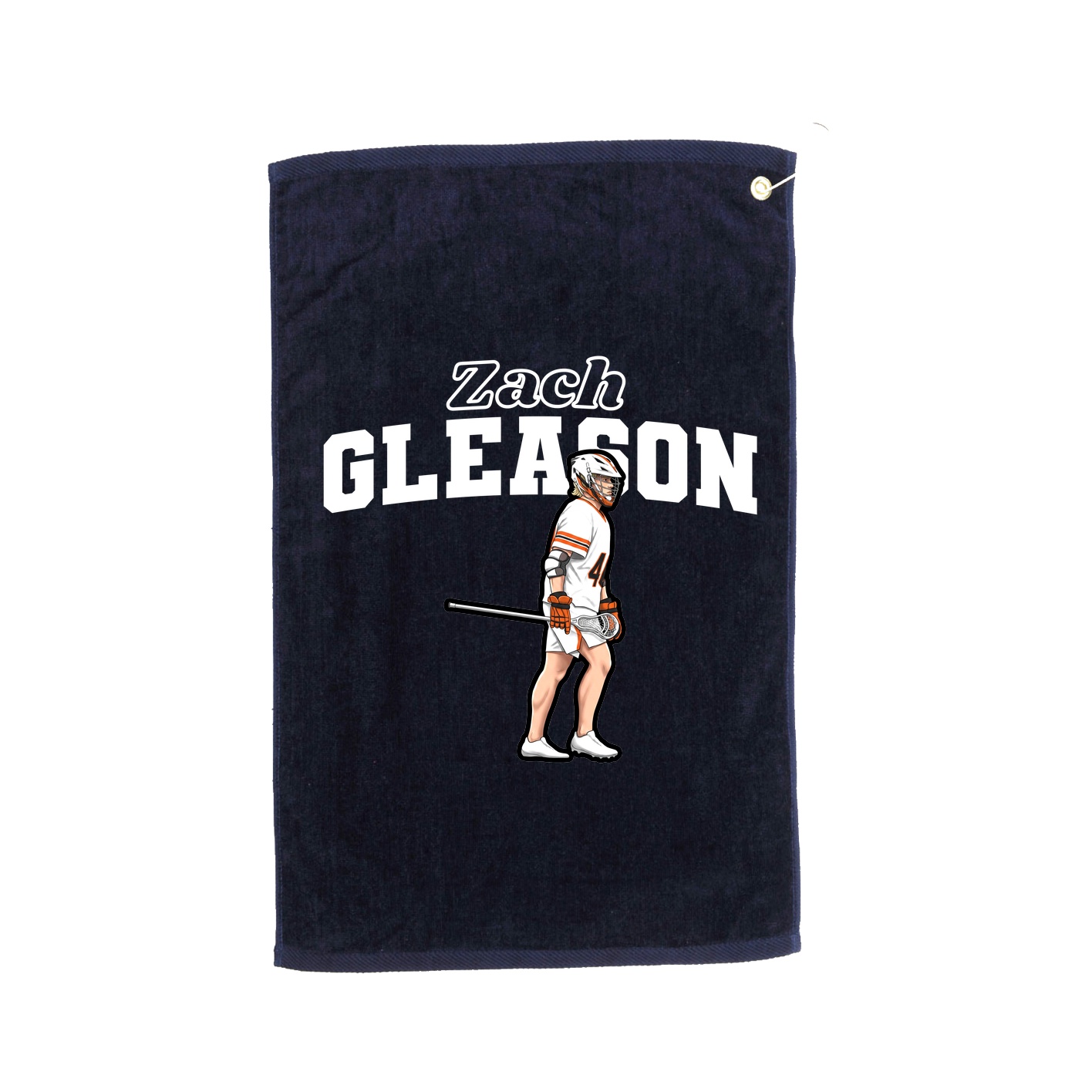 Golf Towel — Name Arch in Navy